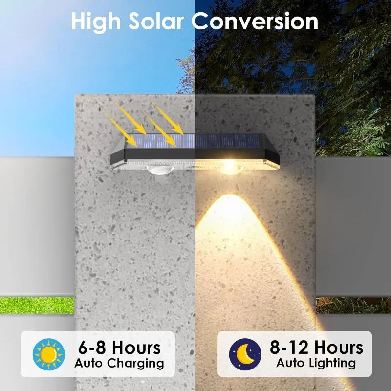 Newly Upgraded Solar Fence Light - 8 Sets. Solar Outdoor Lights. Multiple Modes. External Lights, Suitable for Terrace Fences, Stair Handrails, Swimming Pools, Walls, and Home Holiday Decorations.