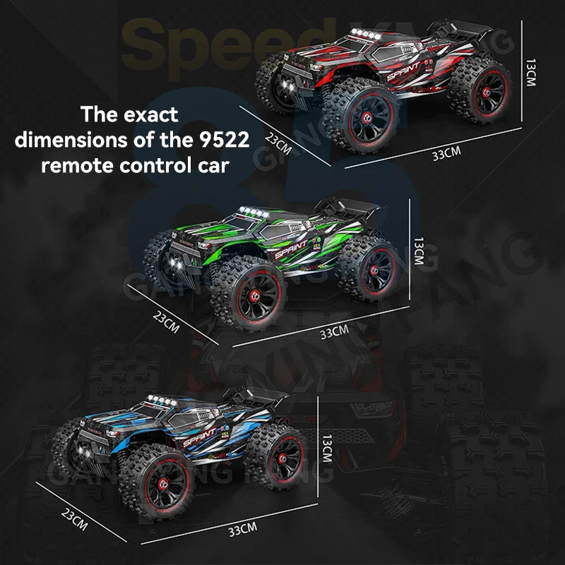 Boys 1/16 Scale High-Speed Racing Car 9522 Remote Control Toy with 50KM/H to 85KM/H Speed for Ages 12+ Years VS SG116MAX