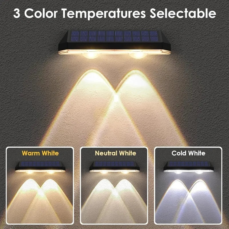 Newly Upgraded Solar Fence Light - 8 Sets. Solar Outdoor Lights. Multiple Modes. External Lights, Suitable for Terrace Fences, Stair Handrails, Swimming Pools, Walls, and Home Holiday Decorations.